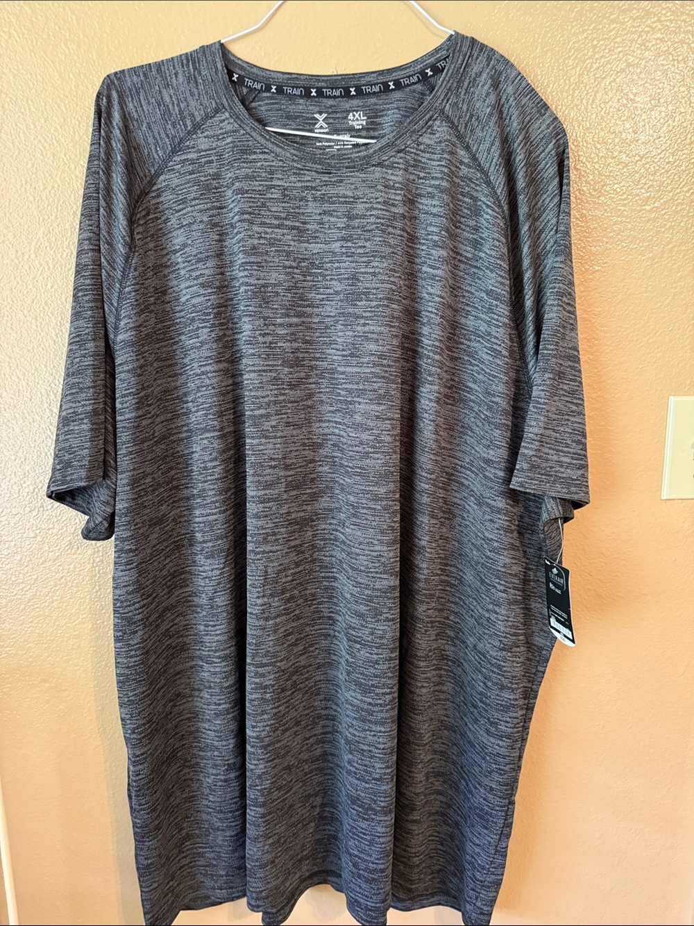 Xersion Heathered Gray Performance Short Sleeve Tee
